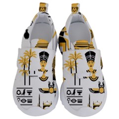 Egypt-symbols-decorative-icons-set Kids  Velcro No Lace Shoes by Salman4z