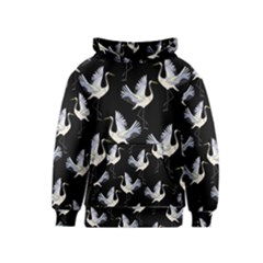 Crane Pattern Kids  Pullover Hoodie by Salman4z