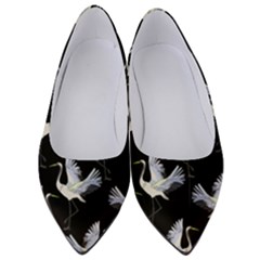 Crane Pattern Women s Low Heels by Salman4z