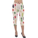 Vegetables Lightweight Velour Capri Leggings  View1