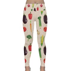 Vegetables Lightweight Velour Classic Yoga Leggings by SychEva