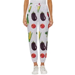 Vegetable Women s Cropped Drawstring Pants by SychEva