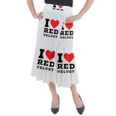 I Love Red Velvet Midi Mermaid Skirt by ilovewhateva