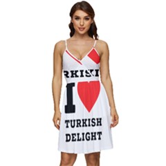 I Love Turkish Delight V-neck Pocket Summer Dress  by ilovewhateva