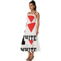 I love white raspberry Square Neckline Tiered Midi Dress View2