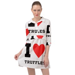 I Love Truffles Mini Skater Shirt Dress by ilovewhateva