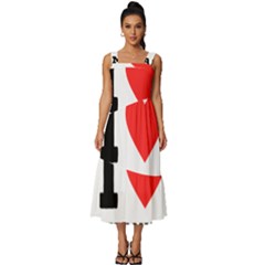 I Love Tiramisu Square Neckline Tiered Midi Dress by ilovewhateva