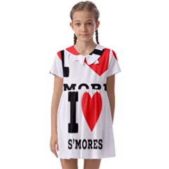 I Love S’mores  Kids  Asymmetric Collar Dress by ilovewhateva