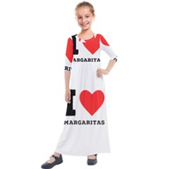 I Love Margaritas Kids  Quarter Sleeve Maxi Dress by ilovewhateva