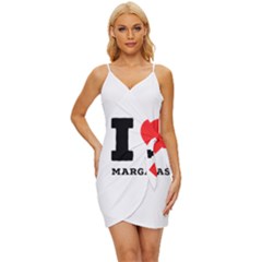 I Love Margaritas Wrap Tie Front Dress by ilovewhateva