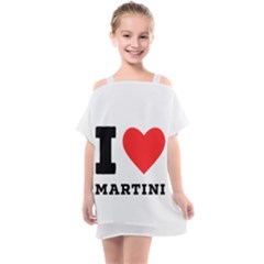 I Love Martini Kids  One Piece Chiffon Dress by ilovewhateva