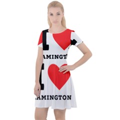 I Love Lamington Cap Sleeve Velour Dress  by ilovewhateva