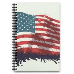 Patriotic Usa United States Flag Old Glory 5 5  X 8 5  Notebook by Ravend
