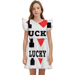 I Love Lucky Charm Kids  Winged Sleeve Dress by ilovewhateva