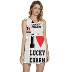 I Love Lucky Charm Sleeveless High Waist Mini Dress by ilovewhateva