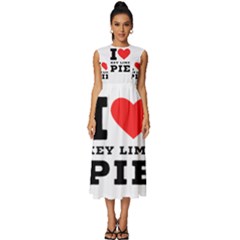 I Love Key Lime Pie Sleeveless Round Neck Midi Dress by ilovewhateva