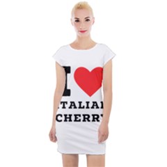 I Love Italian Cherry Cap Sleeve Bodycon Dress by ilovewhateva