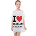 I love Italian cherry Kids  One Piece Chiffon Dress View1