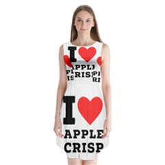 I Love Apple Crisp Sleeveless Chiffon Dress   by ilovewhateva