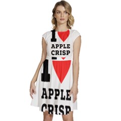 I Love Apple Crisp Cap Sleeve High Waist Dress by ilovewhateva