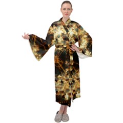 Science Fiction Background Fantasy Maxi Velvet Kimono by danenraven