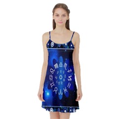 Astrology Horoscopes Constellation Satin Night Slip by danenraven