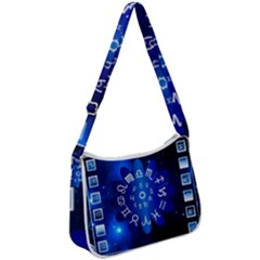 Astrology Horoscopes Constellation Zip Up Shoulder Bag by danenraven