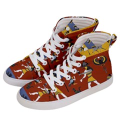 Ancient-egyptian-religion-seamless-pattern Men s Hi-top Skate Sneakers by Salman4z