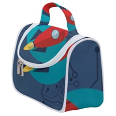 Rocket-with-science-related-icons-image Satchel Handbag by Salman4z