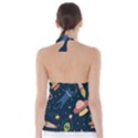 Seamless-pattern-with-funny-aliens-cat-galaxy Babydoll Tankini Top View2