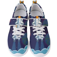 Spaceship-milkyway-galaxy Men s Velcro Strap Shoes by Salman4z