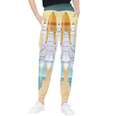 Space-exploration-illustration Women s Tapered Pants by Salman4z