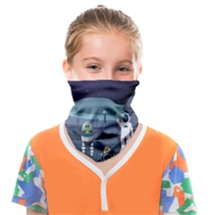 Alien-astronaut-scene Face Covering Bandana (kids) by Salman4z