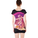 Astronaut-spacesuit-standing-surfboard-surfing-milky-way-stars Short Sleeve Bodycon Dress View2