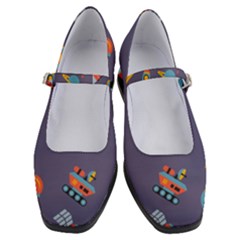 Space-seamless-pattern Women s Mary Jane Shoes by Salman4z