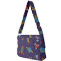 Space-seamless-pattern Full Print Messenger Bag (L) View2