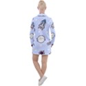 Seamless-pattern-with-space-theme Women s Long Sleeve Casual Dress View2