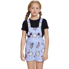 Seamless-pattern-with-space-theme Kids  Short Overalls by Salman4z