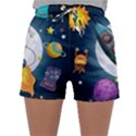 Spaceship-astronaut-space Sleepwear Shorts View1