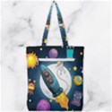 Spaceship-astronaut-space Double Zip Up Tote Bag View2