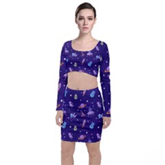 Space-seamless-pattern Top And Skirt Sets by Salman4z