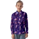 Space-seamless-pattern Kids  Long Sleeve Shirt View1