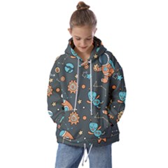 Space-seamless-pattern Kids  Oversized Hoodie by Salman4z