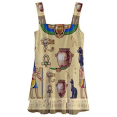 Egypt-horizontal-illustration Kids  Layered Skirt Swimsuit by Salman4z