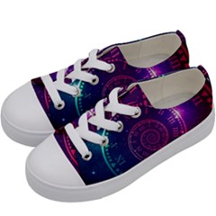 Time-machine Kids  Low Top Canvas Sneakers by Salman4z