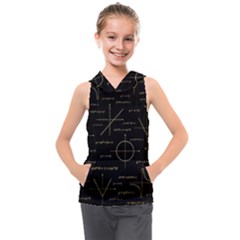 Abstract-math Pattern Kids  Sleeveless Hoodie by Salman4z