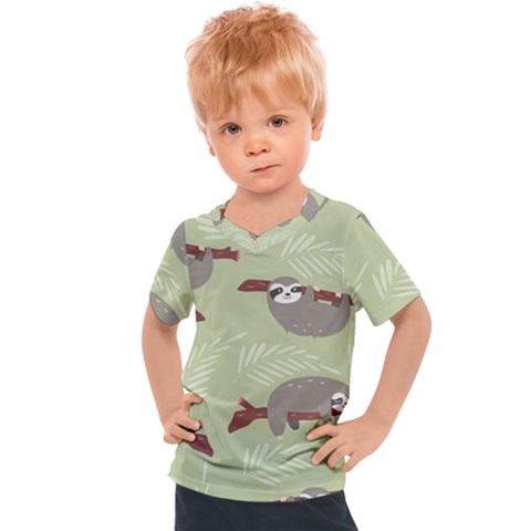 Sloths-pattern-design Kids  Sports Tee by Salman4z