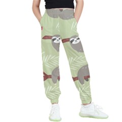 Sloths-pattern-design Kids  Elastic Waist Pants by Salman4z