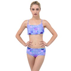 Seamless-pattern-pastel-galaxy-future Layered Top Bikini Set by Salman4z