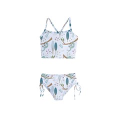 Pattern-sloth-woodland Girls  Tankini Swimsuit by Salman4z